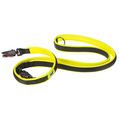 Ferplast hondenriem / leiband ergofluo nylon geel - 200cm x 25mm