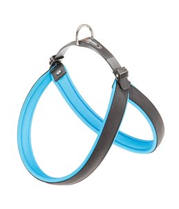 Ferplast hondentuig agila fluo 6 nylon blauw - a:57-65cm en b:57-65cm - 25mm
