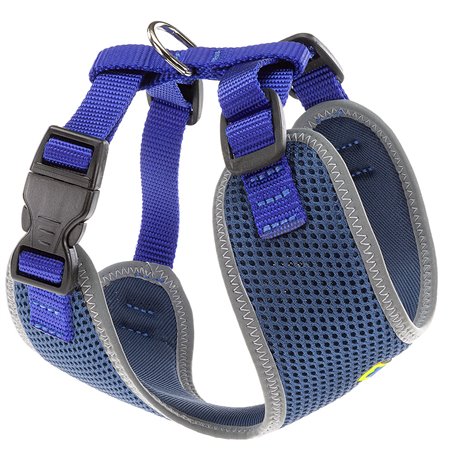 Ferplast hondentuig nikita s nylon blauw - a:24-31cm en b:30-41cm - 15mm