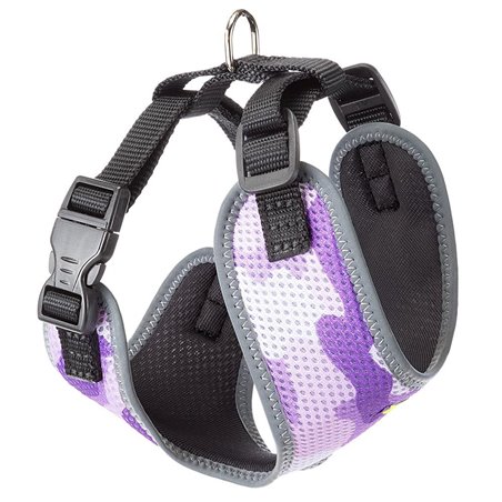Ferplast hondentuig nikita fashion xs nylon paars - a:19-26cm en b:22-33cm - 10mm