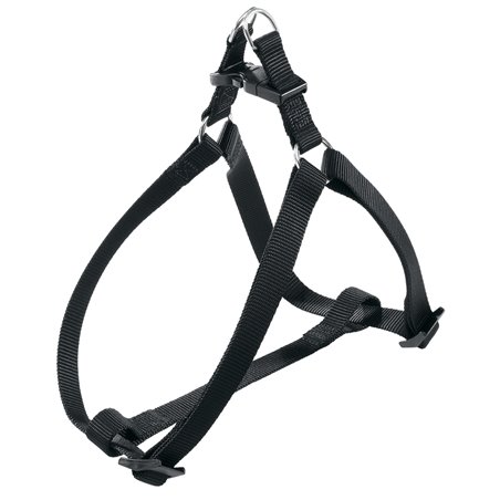 Ferplast hondentuig easy medium nylon zwart - a:45-63cm en b:45-63cm - 15mm