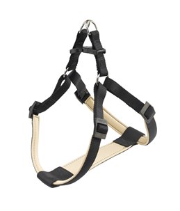 Ferplast hondentuig daytona large nylon zwart - a:65-70cm en b:66-73cm - 20mm