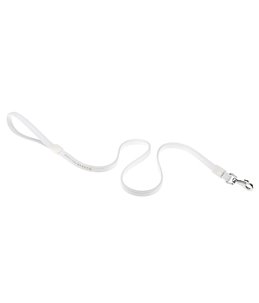 Ferplast hondenriem / leiband lux kunstleer wit - 110cm x 12mm