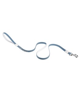 Ferplast hondenriem / leiband lux kunstleer lichtblauw/wit - 110cm x 12mm