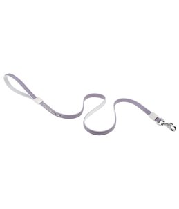 Ferplast hondenriem / leiband lux kunstleer paars/wit - 110cm x 12mm
