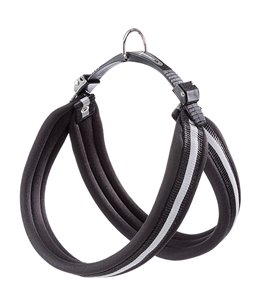 Ferplast hondentuig agila reflex 6 nylon zwart - a:57-65cm en b:57-65cm - 25mm