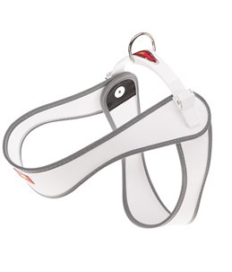 Ferplast hondentuig agila 5 nylon wit - a:50-58cm en b:50-58cm - 20mm