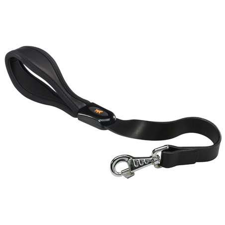 Ferplast hondenriem / leiband giotto leer zwart - 60cm x 25mm