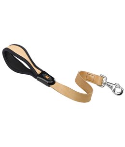 Ferplast hondenriem / leiband giotto leer beige - 60cm x 25mm