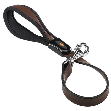 Ferplast hondenriem / leiband giotto leer bruin - 60cm x 25mm