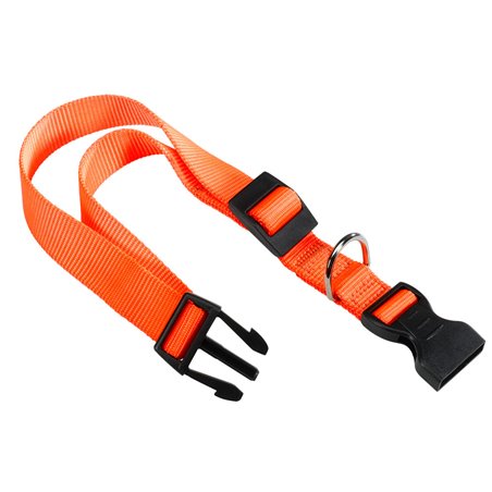 Ferplast halsband club nylon oranje - a:23-32cm en b:10mm