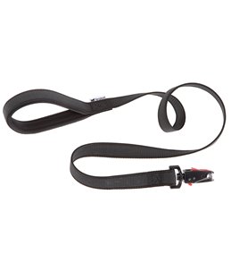 Ferplast hondenriem / leiband daytona gummy nylon zwart met matic sluiting - 120cm x 15mm