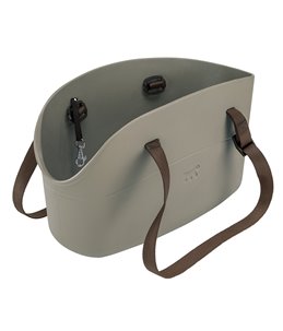 Ferplast schoudertas / draagtas with-me grijs - 21,5x43,5x25cm