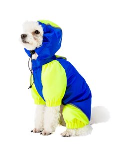 Ferplast honden regenjas sporting blauw - 43cm