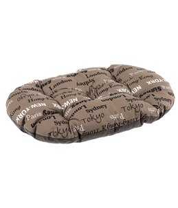 Ferplast kussen relax ovaal bruin - 65x42cm
