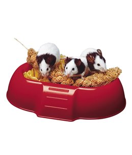 Ferplast dada 4706 hamster voerbakjes - 16,5x11,5x3,5cm
