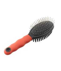 Ferplast gro 5926 borstel ovaal dubbel voor honden - 19,5x5,5x5,5cm