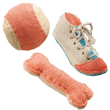 Ferplast pa 6702 groenten spons speeltje voor honden - 10x13cm