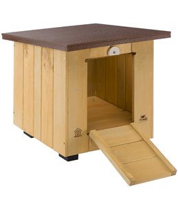 Ferplast hondenhok / konijnen slaaphok baita 40 met plat dak - 39x49,5x43cm