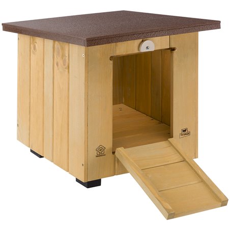 Ferplast hondenhok / konijnen slaaphok baita 40 met plat dak - 39x49,5x43cm