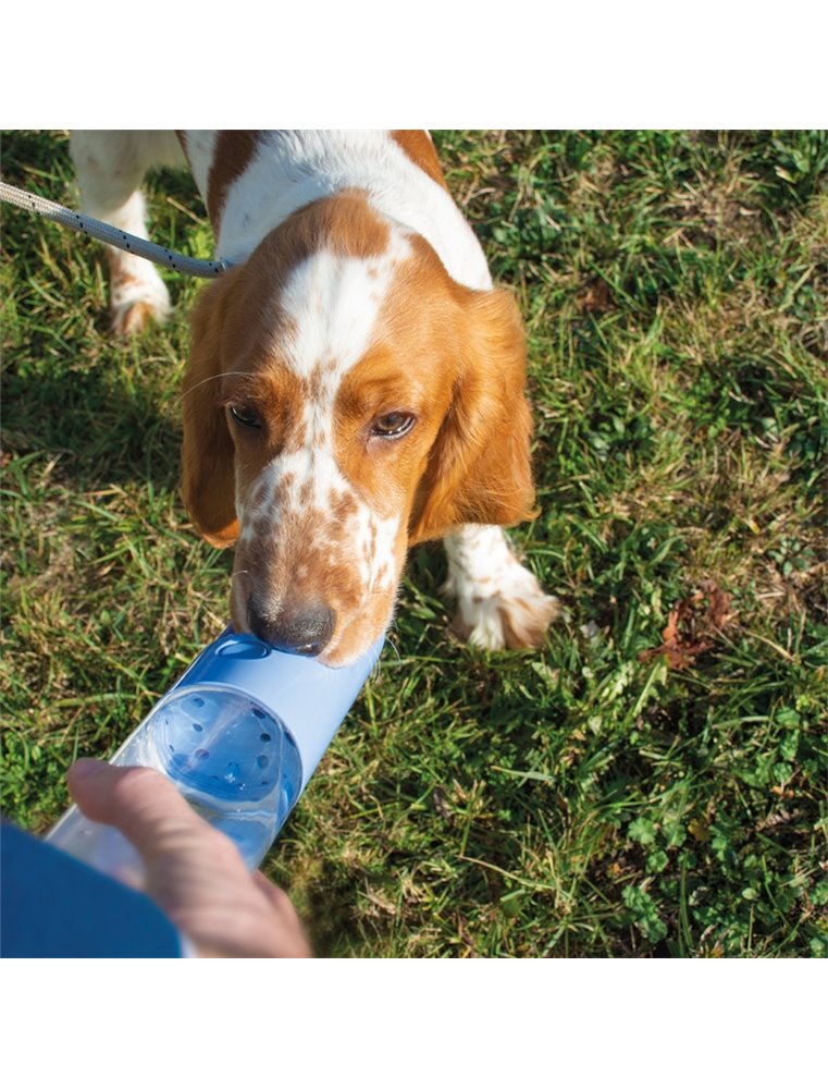 Honden Drinkfles Hond Blauw 450ml