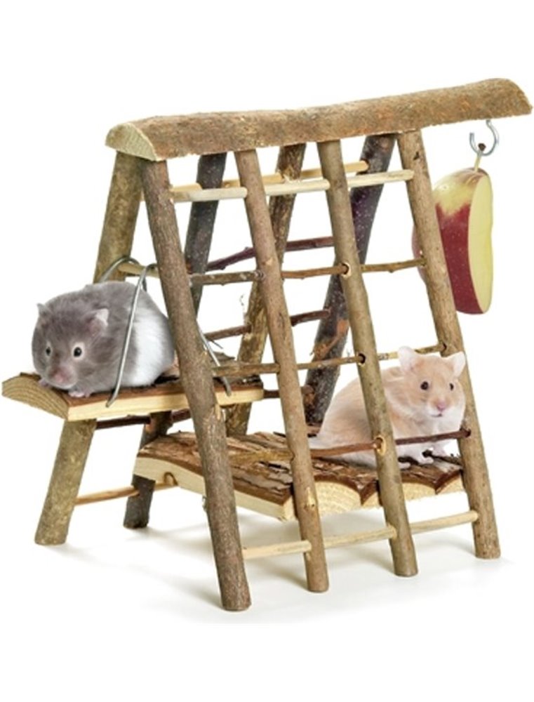 Flamingo Speelhuis Wonderland - Bruin - 29 x 19 x 23cm