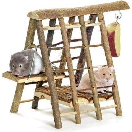 Flamingo speelhuis wonderland - bruin - 29 x 19 x 23cm