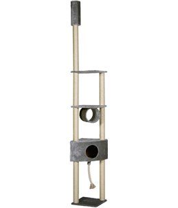 Flamingo krabpaal Belmondo - Grijs - 38x38x265 cm