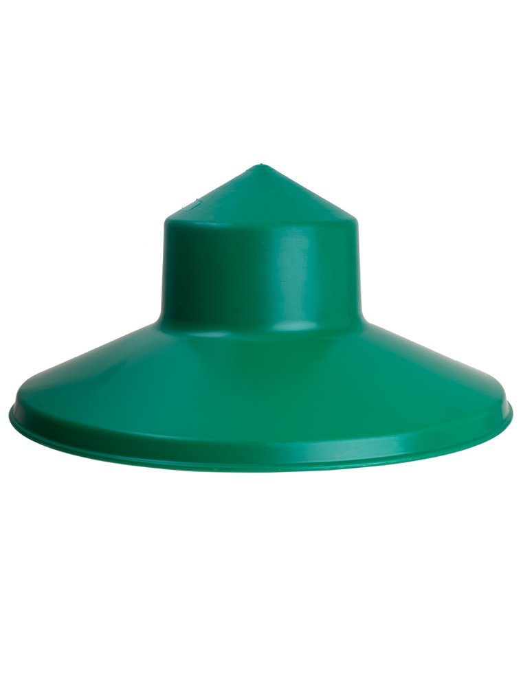 Voersilo 10 kg met regenscherm groen