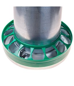 Voersilo 10 kg met regenscherm groen