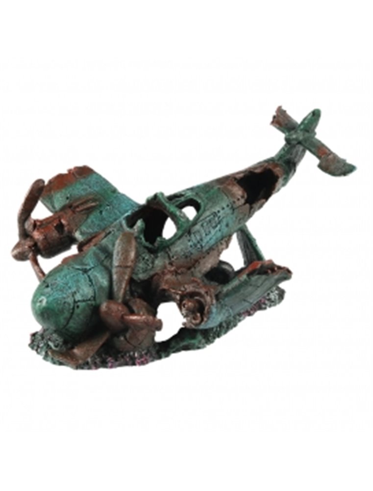 Gezonken vliegtuig 2 32,5x21,5x18cm