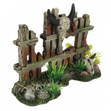 Hek met hoorns 19,2x7,5x13,5cm