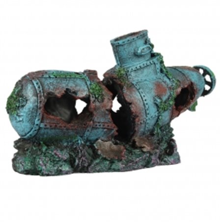 Kleine onderzeeër 29x8,5x14,5cm