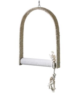 Flamingo Vogelspeelgoed schommel Sisal - 5 x 25 x 38 cm