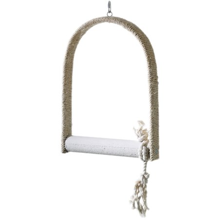 Flamingo vogelspeelgoed schommel sisal - 5 x 25 x 38 cm