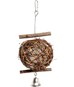 Vogelaccessoire Houten Bal - 10 cm