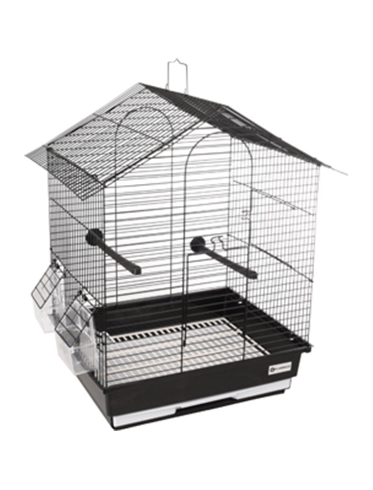 PARKIETENKOOI NUSA ZWART 39x31x46 