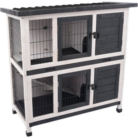 Konijnenhok combi 1 rustic