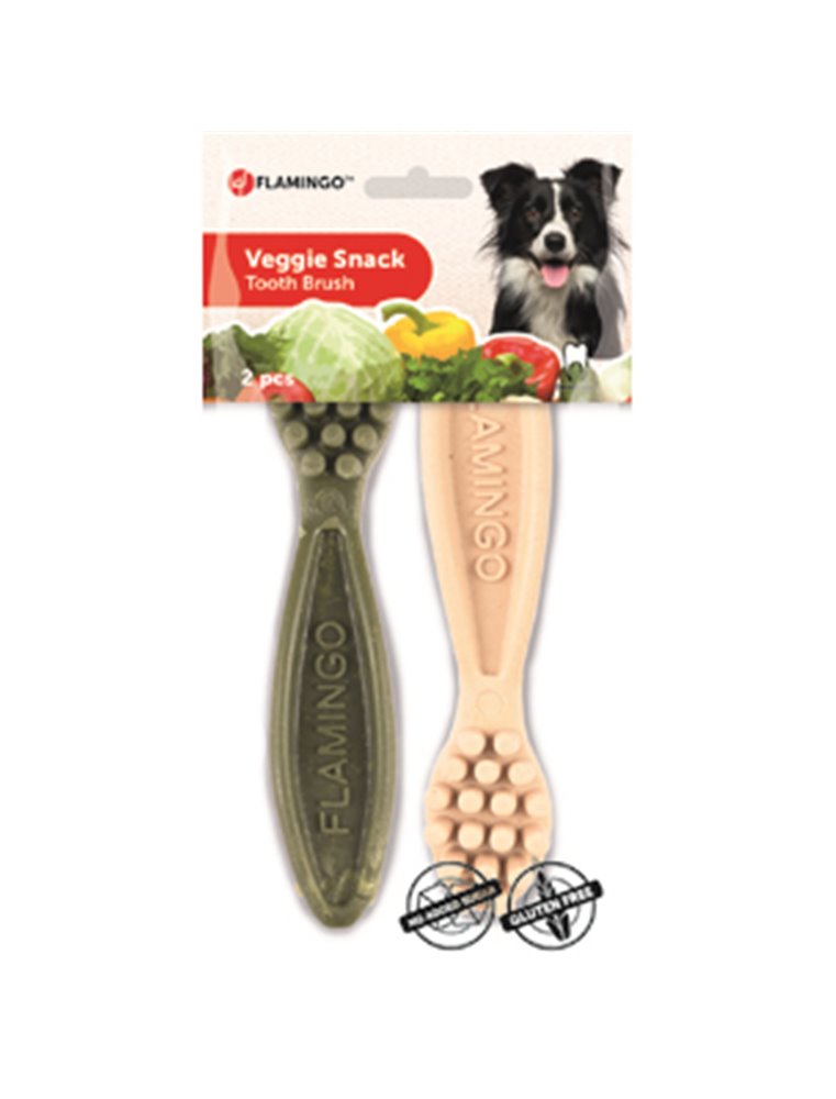  VEGGIE TANDENBORSTEL 14,5CM 2ST MIX 