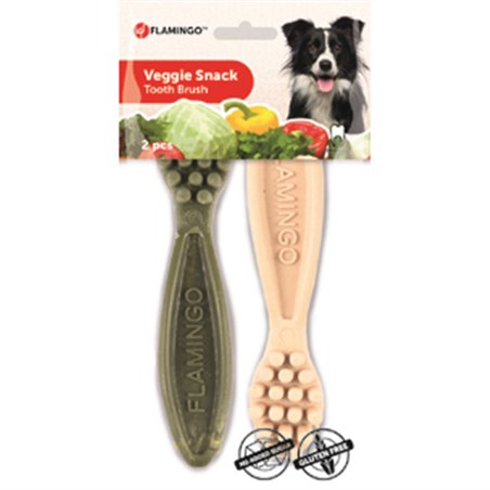  veggie tandenborstel 14,5cm 2st mix 