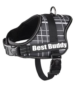 HARNAS BEST BUDDY PLUTO ZWART GRID 