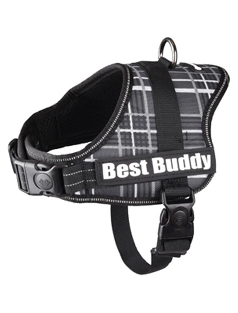HARNAS BEST BUDDY PLUTO ZWART GRID 
