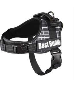 HARNAS BEST BUDDY PLUTO ZWART GRID 