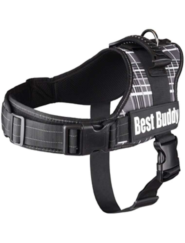 HARNAS BEST BUDDY PLUTO ZWART GRID 