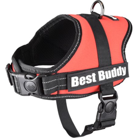 Harnas best buddy pluto rood m 