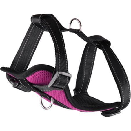 Harnas milou fuchsia m 40-55cm*20mm 