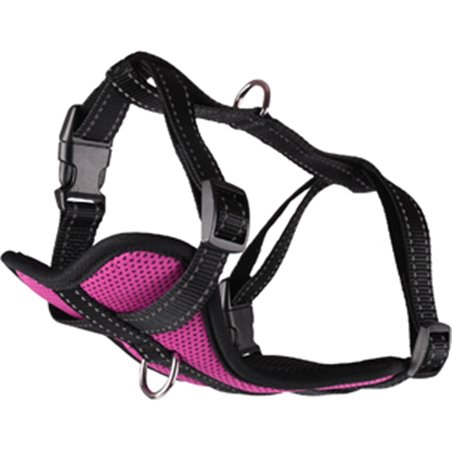 Harnas milou fuchsia l 50-65cm*25mm 
