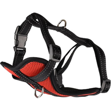 Harnas milou rood m 40-55cm*20mm 