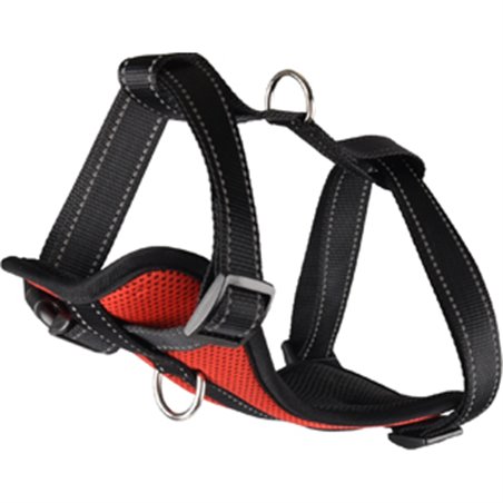 Harnas milou rood l 50-65cm*25mm 