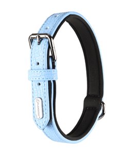 HALSBAND LEZA BLAUW 24/30CM 15MM 